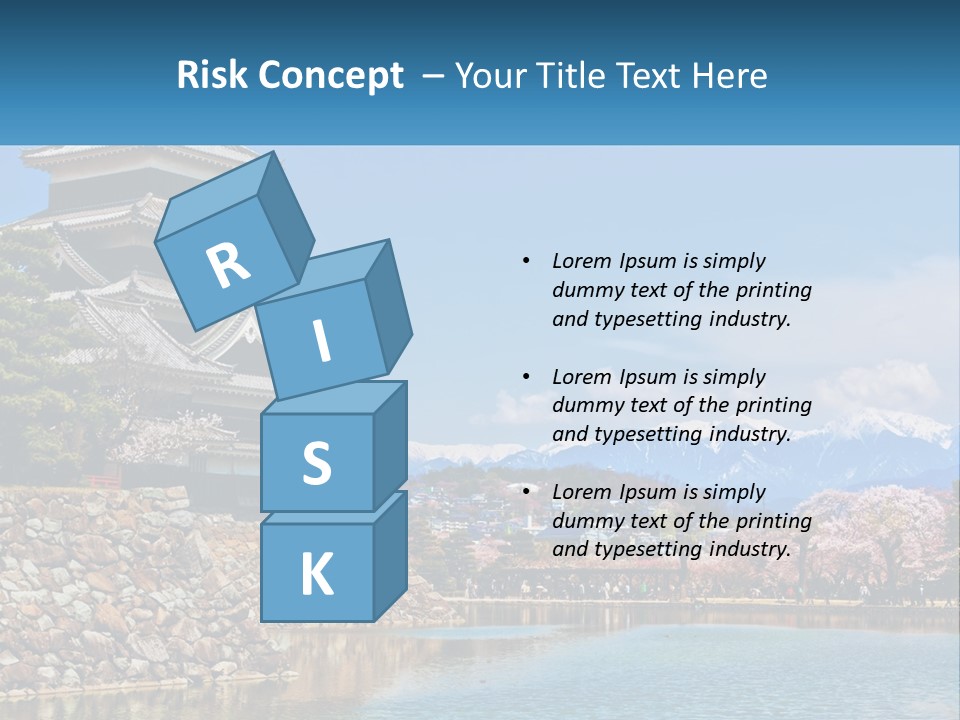 A Large Building Sitting On Top Of A Lake PowerPoint Template