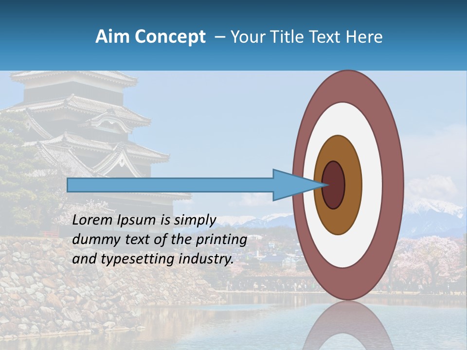 A Large Building Sitting On Top Of A Lake PowerPoint Template