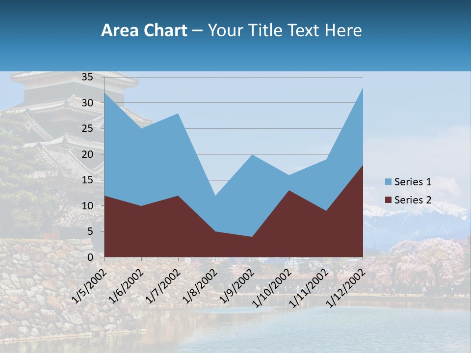 A Large Building Sitting On Top Of A Lake PowerPoint Template