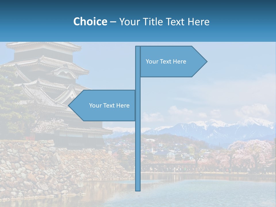 A Large Building Sitting On Top Of A Lake PowerPoint Template