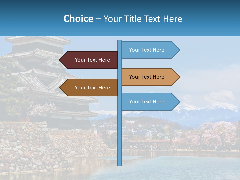 A Large Building Sitting On Top Of A Lake PowerPoint Template