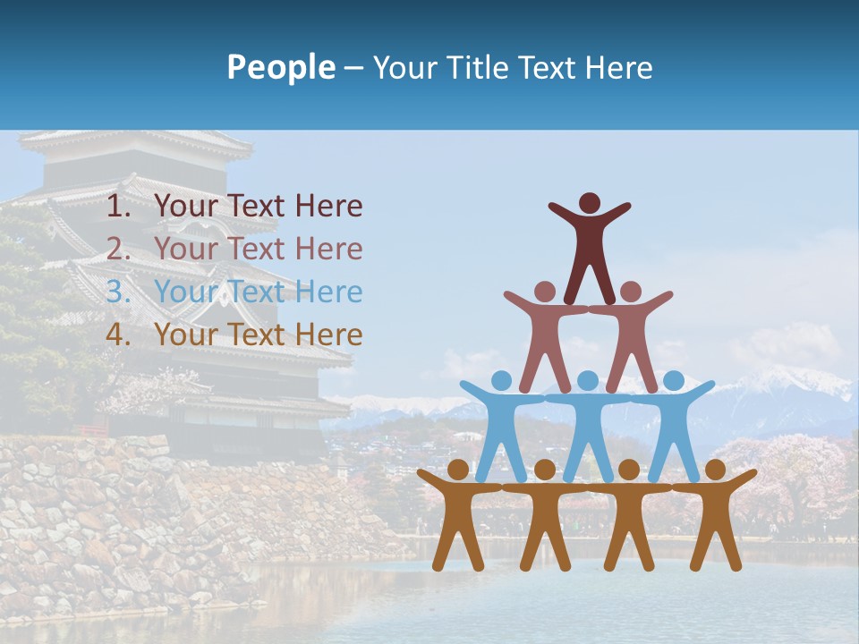 A Large Building Sitting On Top Of A Lake PowerPoint Template