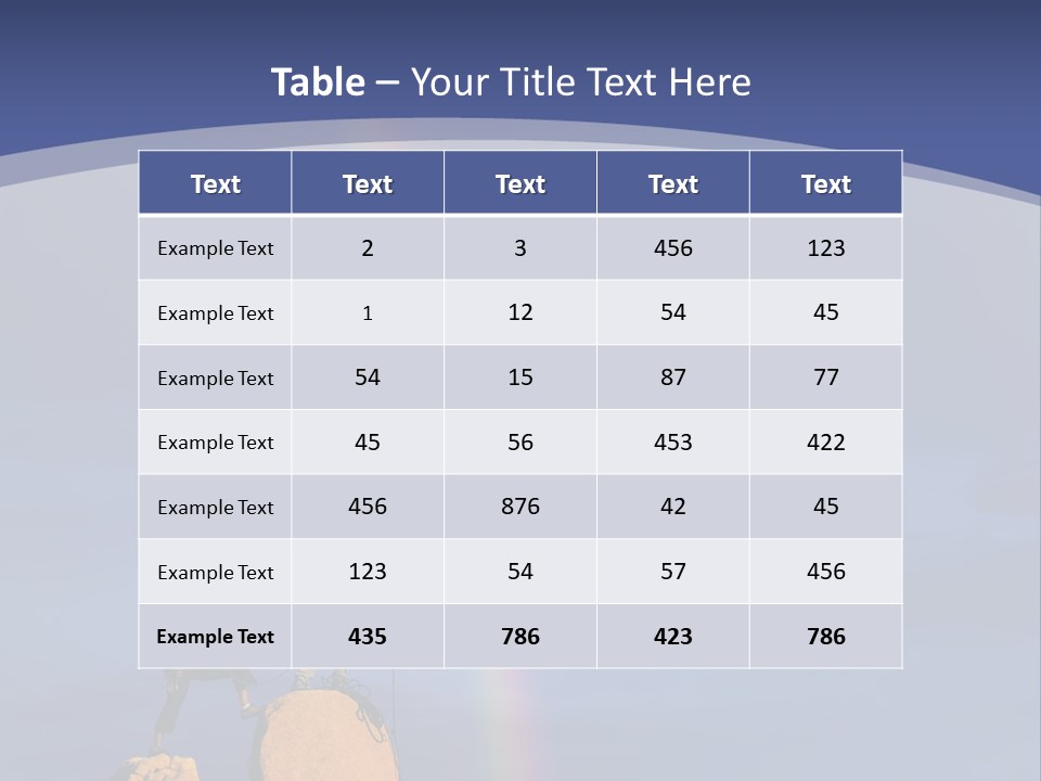 A Man Standing On A Rock With A Rainbow In The Background PowerPoint Template