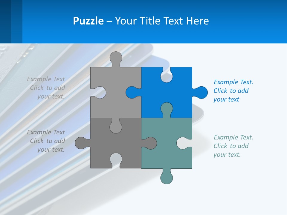 A Bunch Of Credit Cards Stacked On Top Of Each Other PowerPoint Template