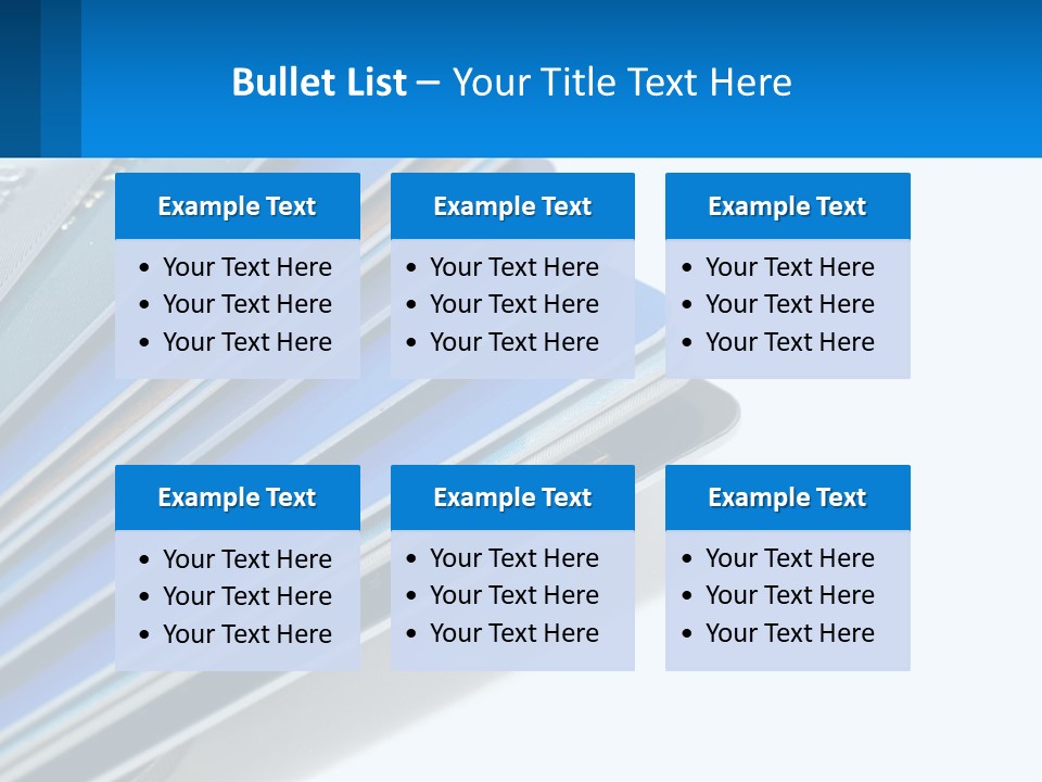 A Bunch Of Credit Cards Stacked On Top Of Each Other PowerPoint Template