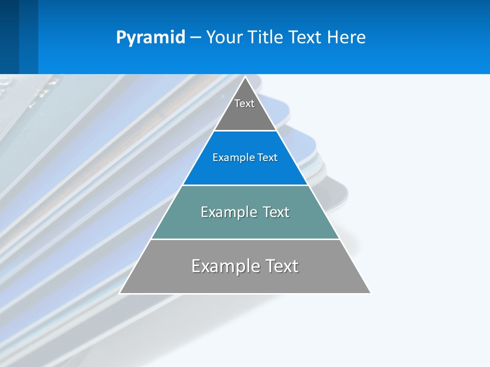 A Bunch Of Credit Cards Stacked On Top Of Each Other PowerPoint Template