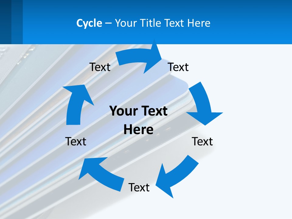 A Bunch Of Credit Cards Stacked On Top Of Each Other PowerPoint Template