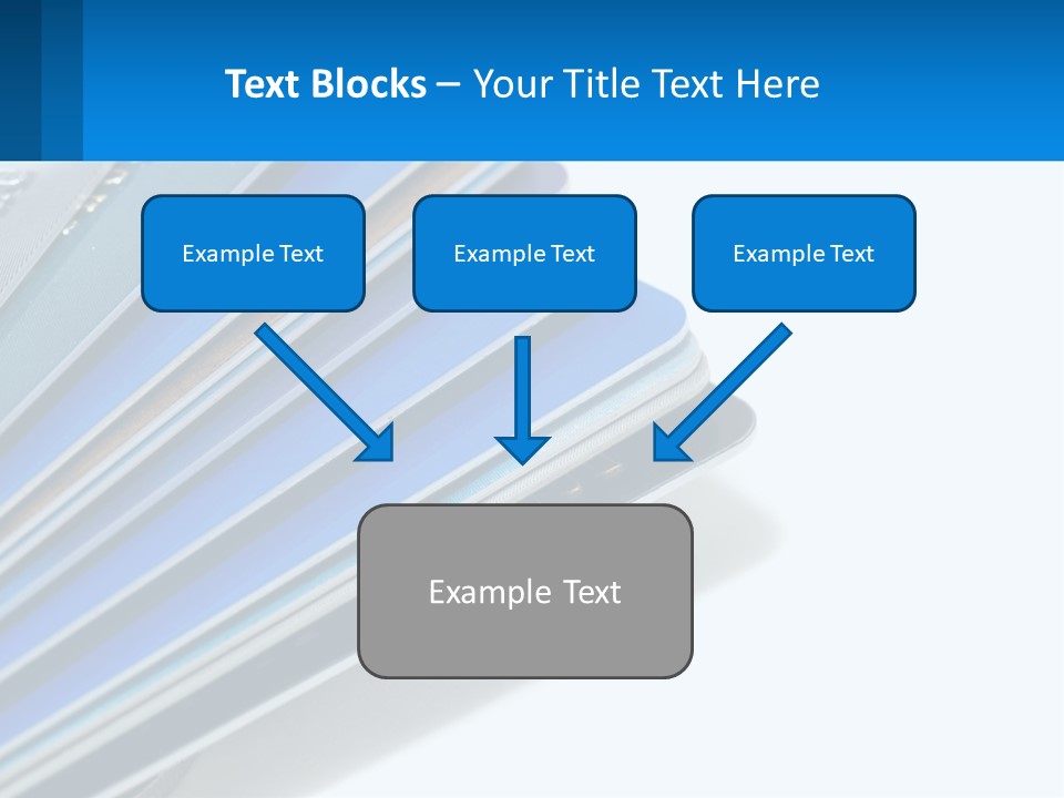 A Bunch Of Credit Cards Stacked On Top Of Each Other PowerPoint Template