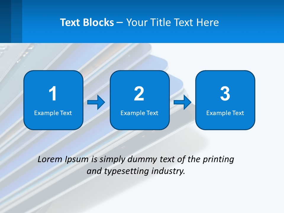 A Bunch Of Credit Cards Stacked On Top Of Each Other PowerPoint Template