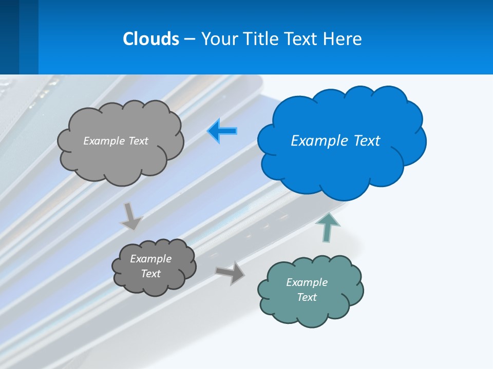 A Bunch Of Credit Cards Stacked On Top Of Each Other PowerPoint Template
