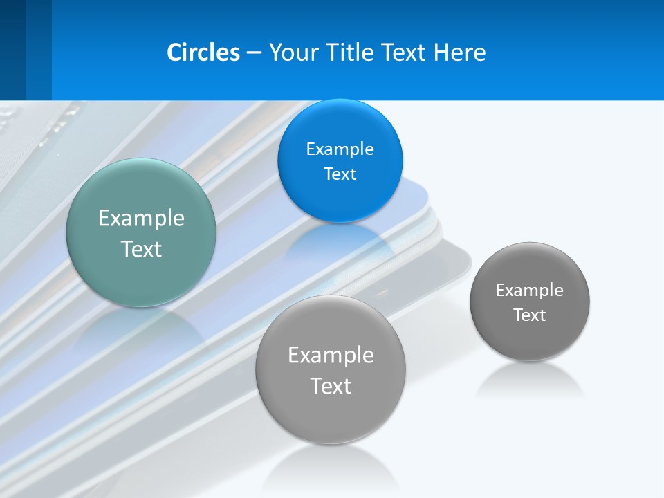 A Bunch Of Credit Cards Stacked On Top Of Each Other PowerPoint Template