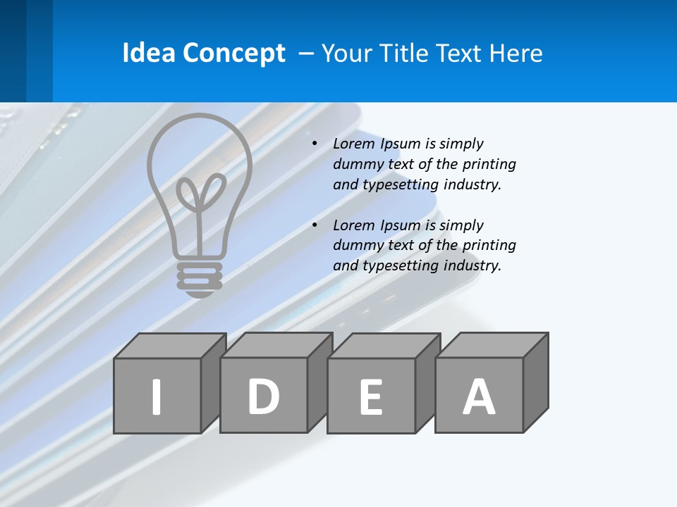 A Bunch Of Credit Cards Stacked On Top Of Each Other PowerPoint Template
