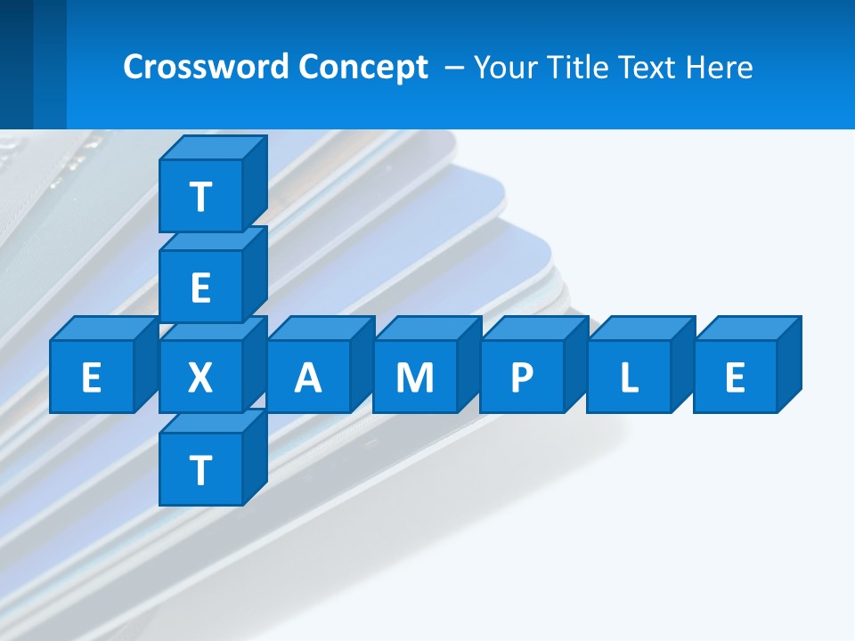A Bunch Of Credit Cards Stacked On Top Of Each Other PowerPoint Template