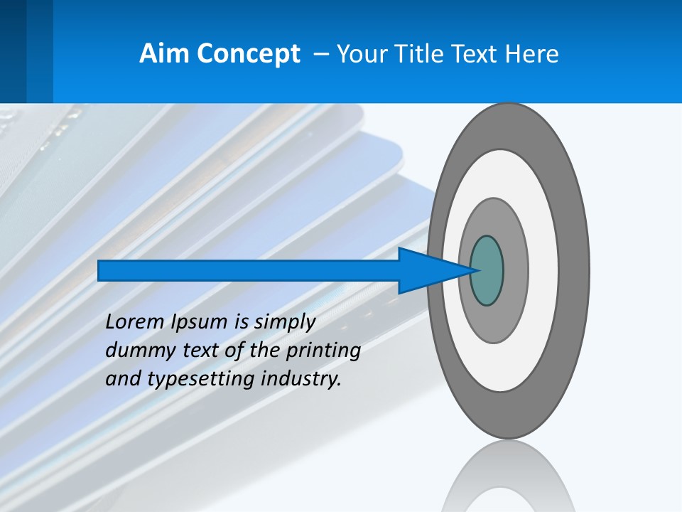 A Bunch Of Credit Cards Stacked On Top Of Each Other PowerPoint Template