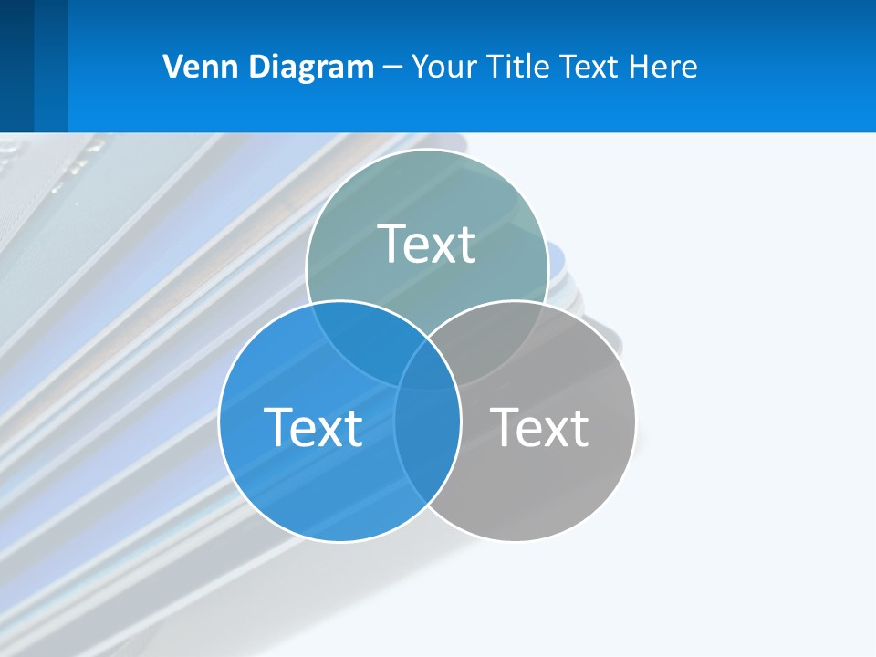 A Bunch Of Credit Cards Stacked On Top Of Each Other PowerPoint Template
