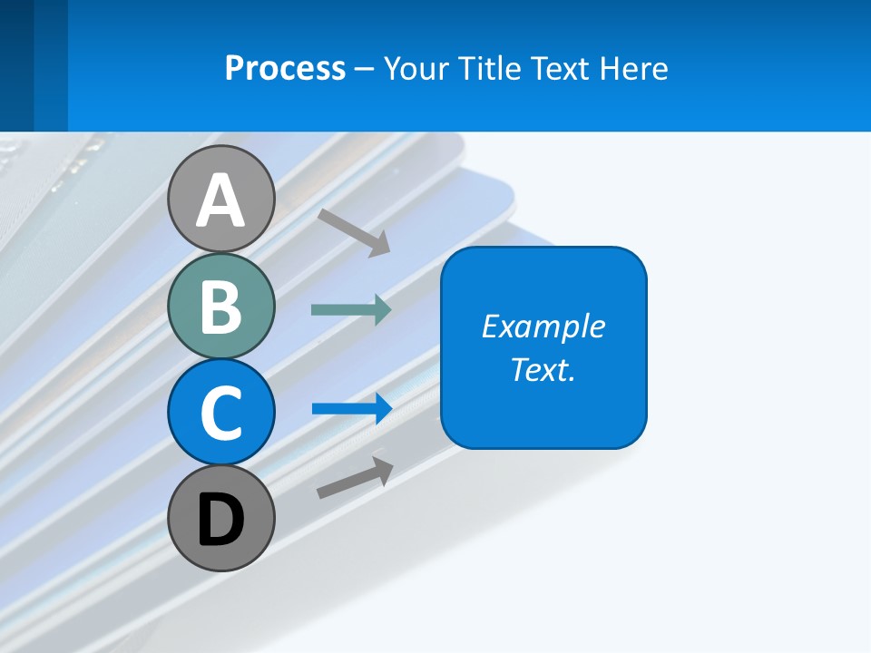 A Bunch Of Credit Cards Stacked On Top Of Each Other PowerPoint Template