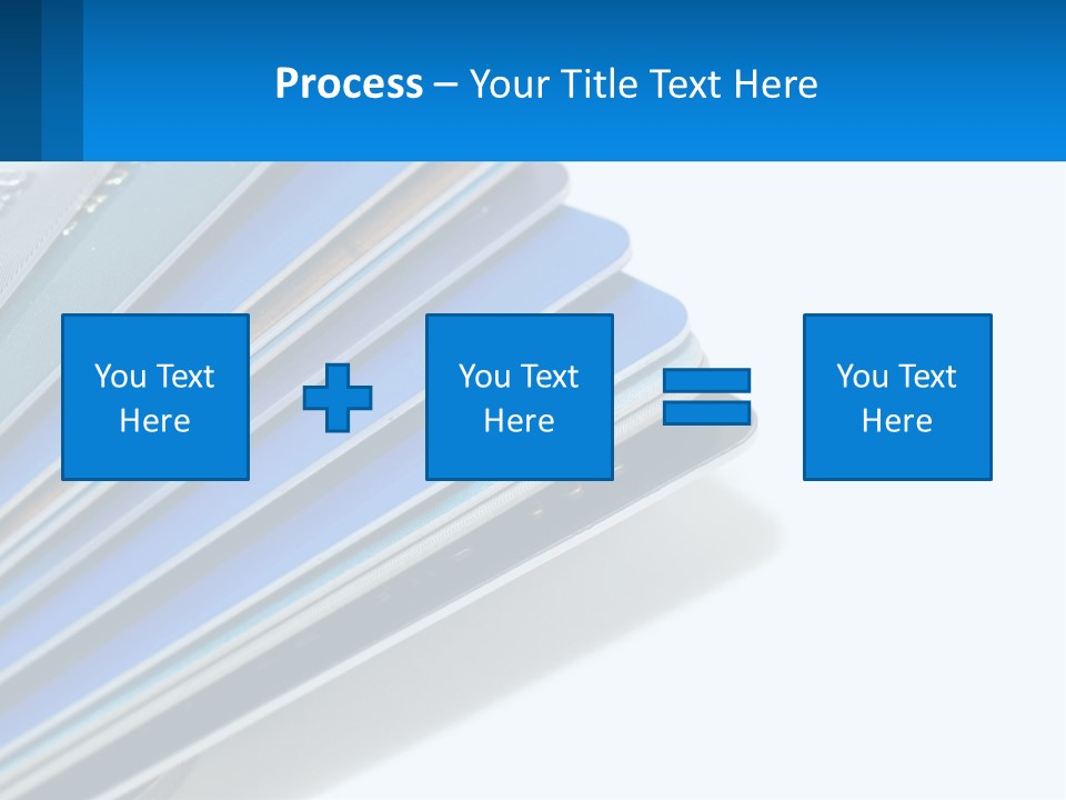 A Bunch Of Credit Cards Stacked On Top Of Each Other PowerPoint Template