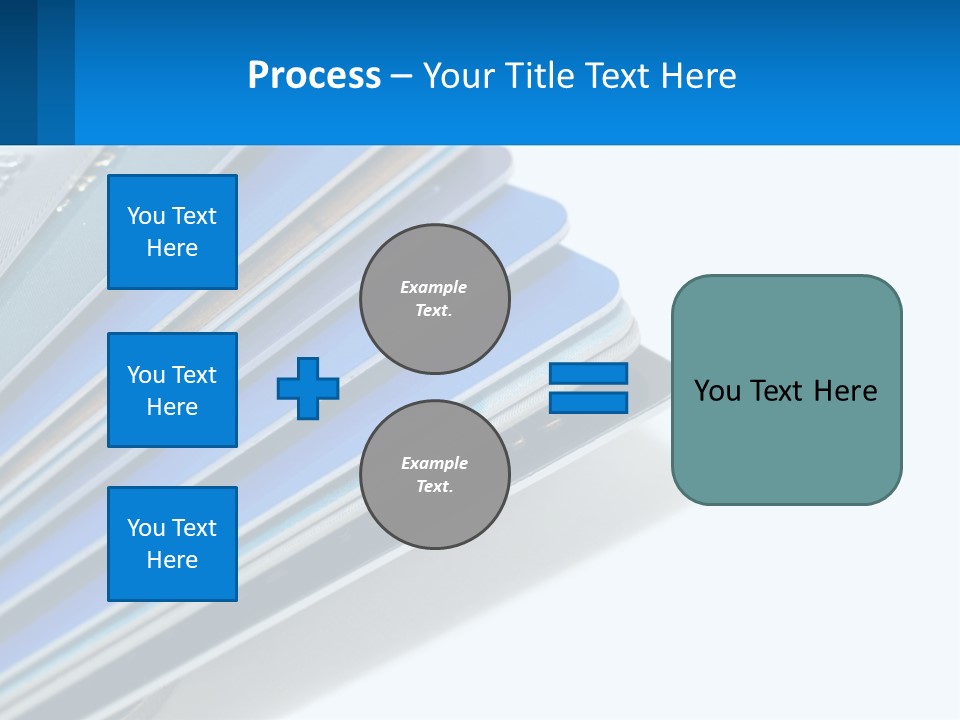 A Bunch Of Credit Cards Stacked On Top Of Each Other PowerPoint Template