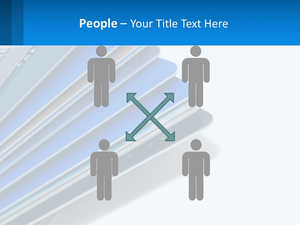 A Bunch Of Credit Cards Stacked On Top Of Each Other PowerPoint Template