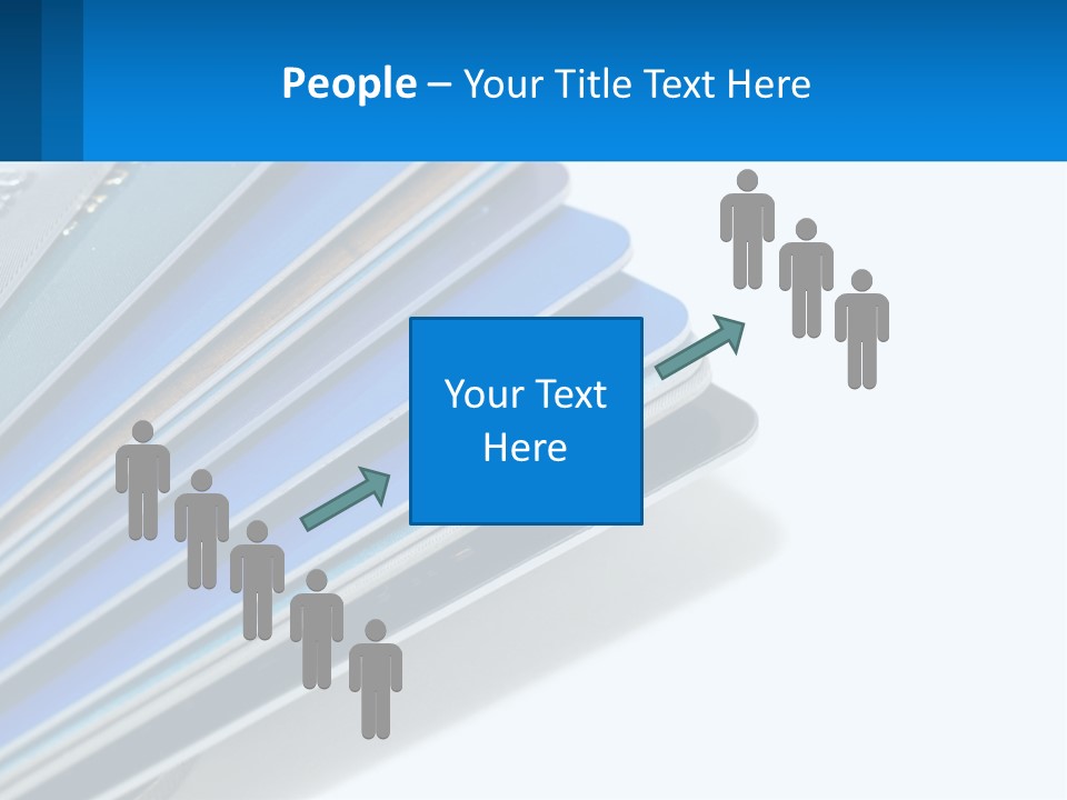 A Bunch Of Credit Cards Stacked On Top Of Each Other PowerPoint Template