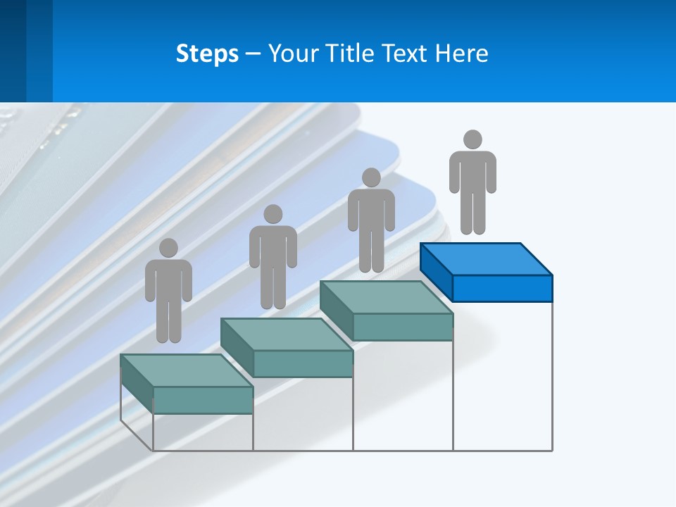 A Bunch Of Credit Cards Stacked On Top Of Each Other PowerPoint Template
