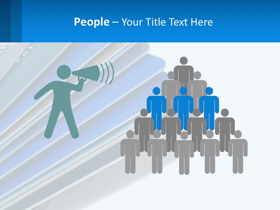 A Bunch Of Credit Cards Stacked On Top Of Each Other PowerPoint Template