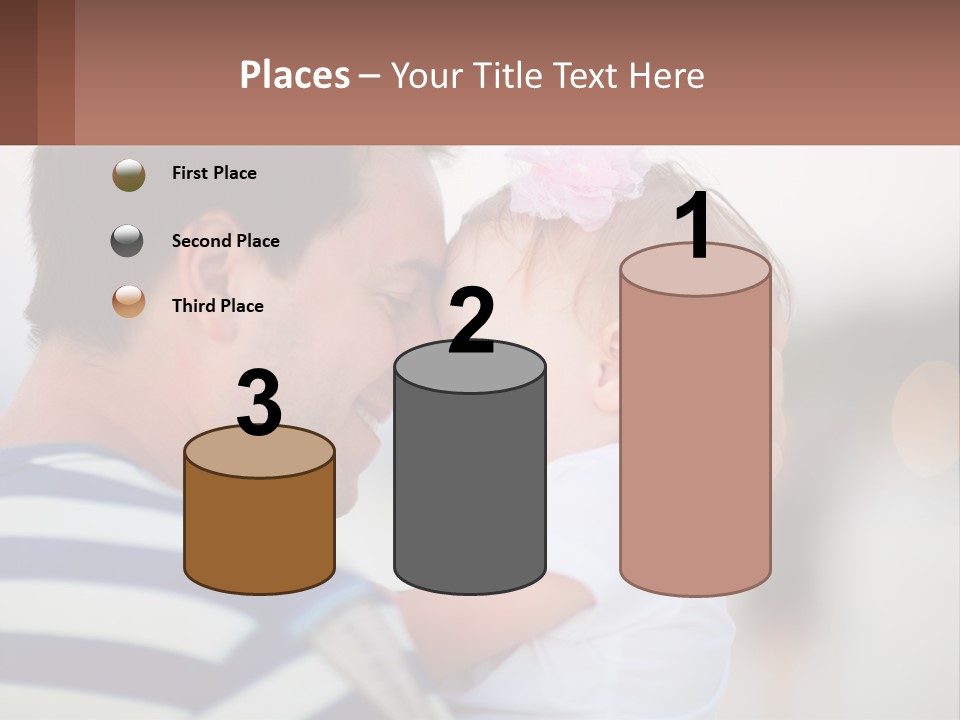 A Man Holding A Baby In His Arms PowerPoint Template