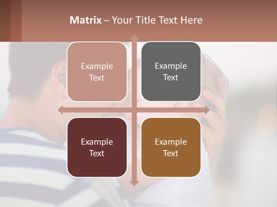 A Man Holding A Baby In His Arms PowerPoint Template