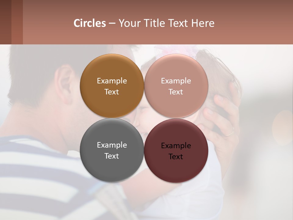 A Man Holding A Baby In His Arms PowerPoint Template