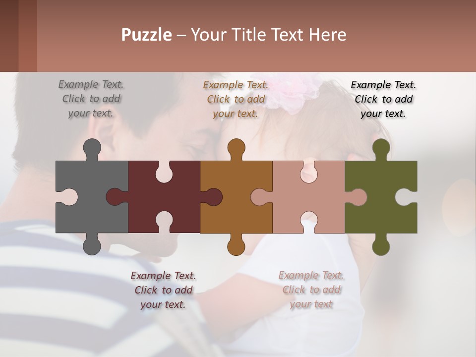 A Man Holding A Baby In His Arms PowerPoint Template