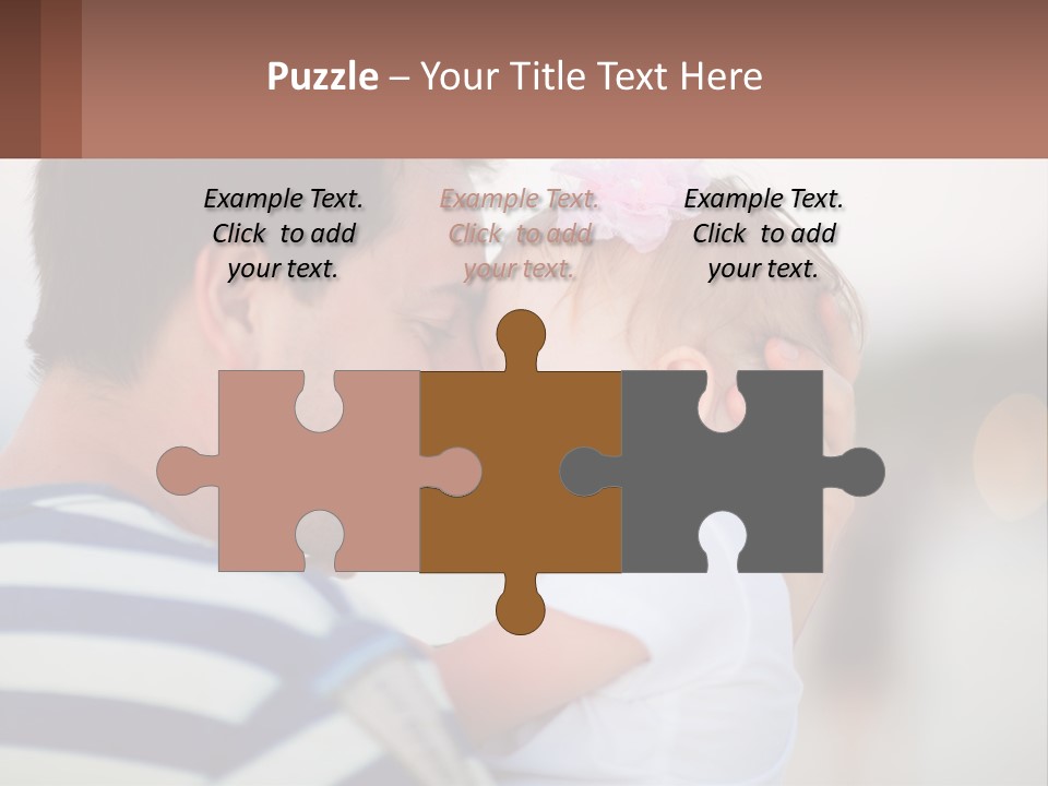 A Man Holding A Baby In His Arms PowerPoint Template