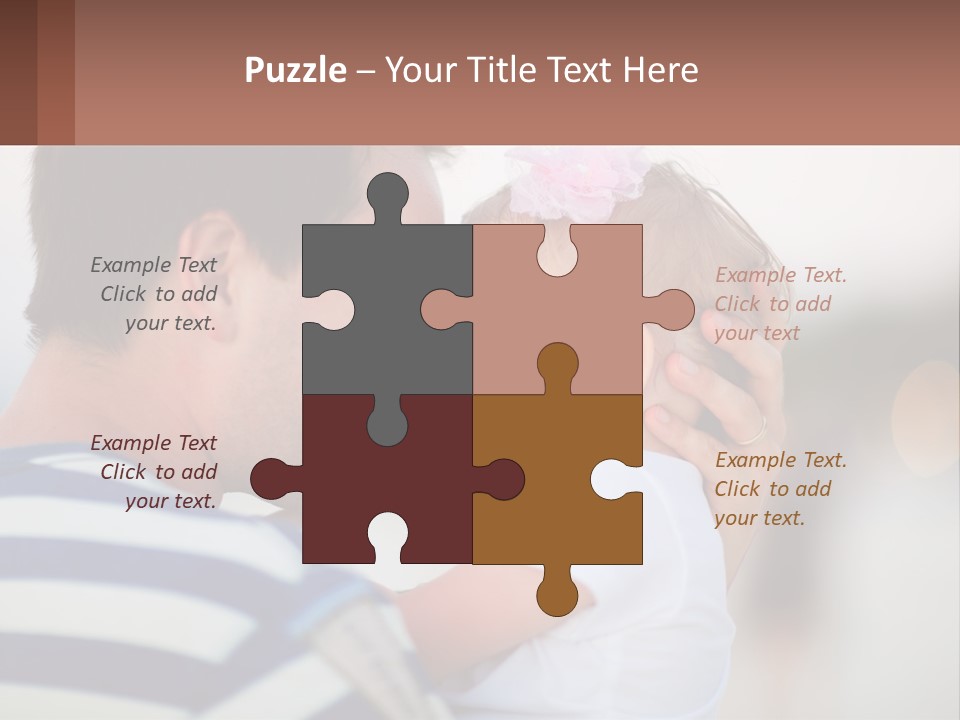 A Man Holding A Baby In His Arms PowerPoint Template