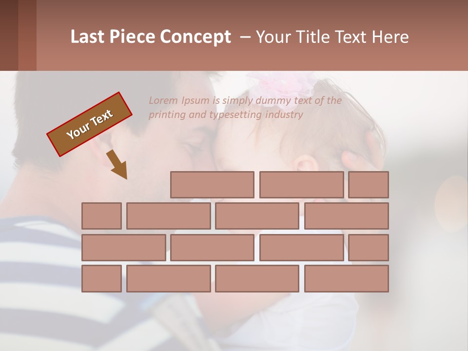 A Man Holding A Baby In His Arms PowerPoint Template