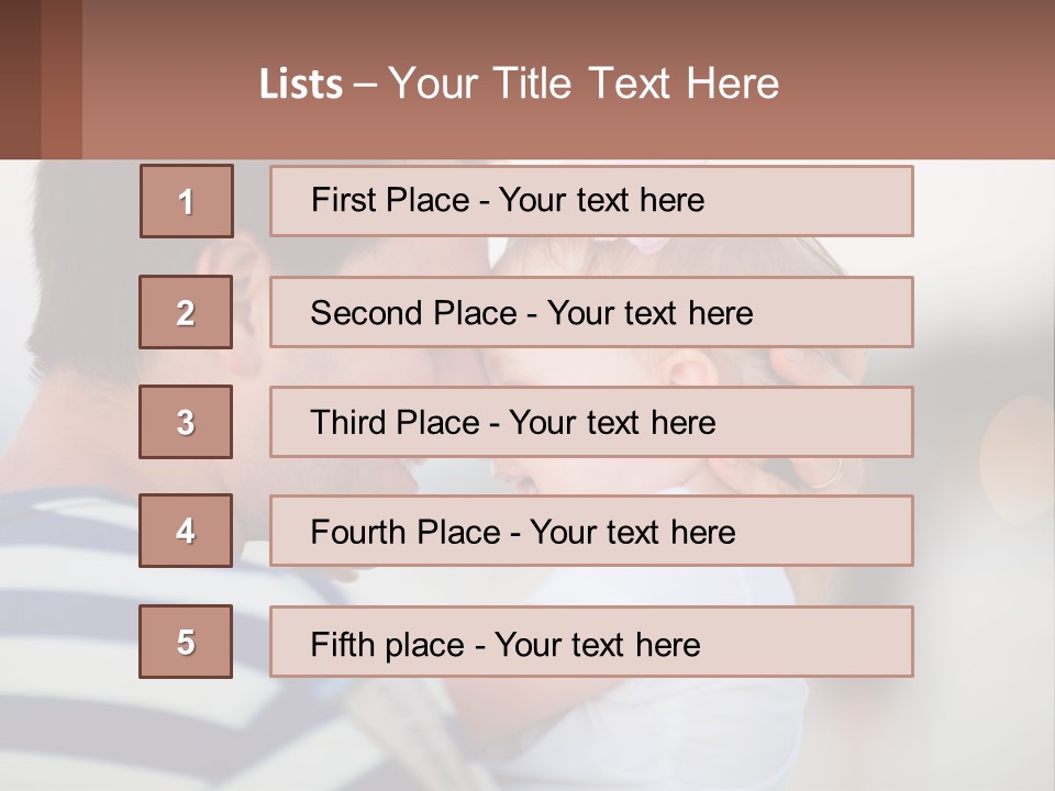 A Man Holding A Baby In His Arms PowerPoint Template