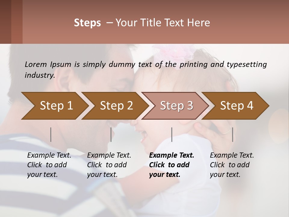 A Man Holding A Baby In His Arms PowerPoint Template
