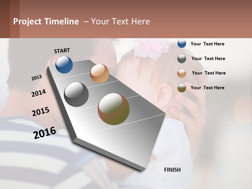 A Man Holding A Baby In His Arms PowerPoint Template