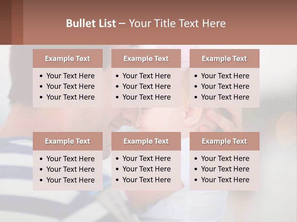 A Man Holding A Baby In His Arms PowerPoint Template