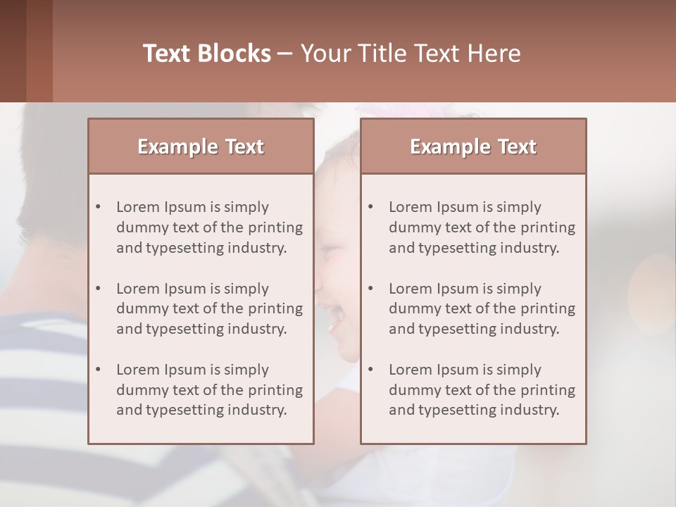A Man Holding A Baby In His Arms PowerPoint Template