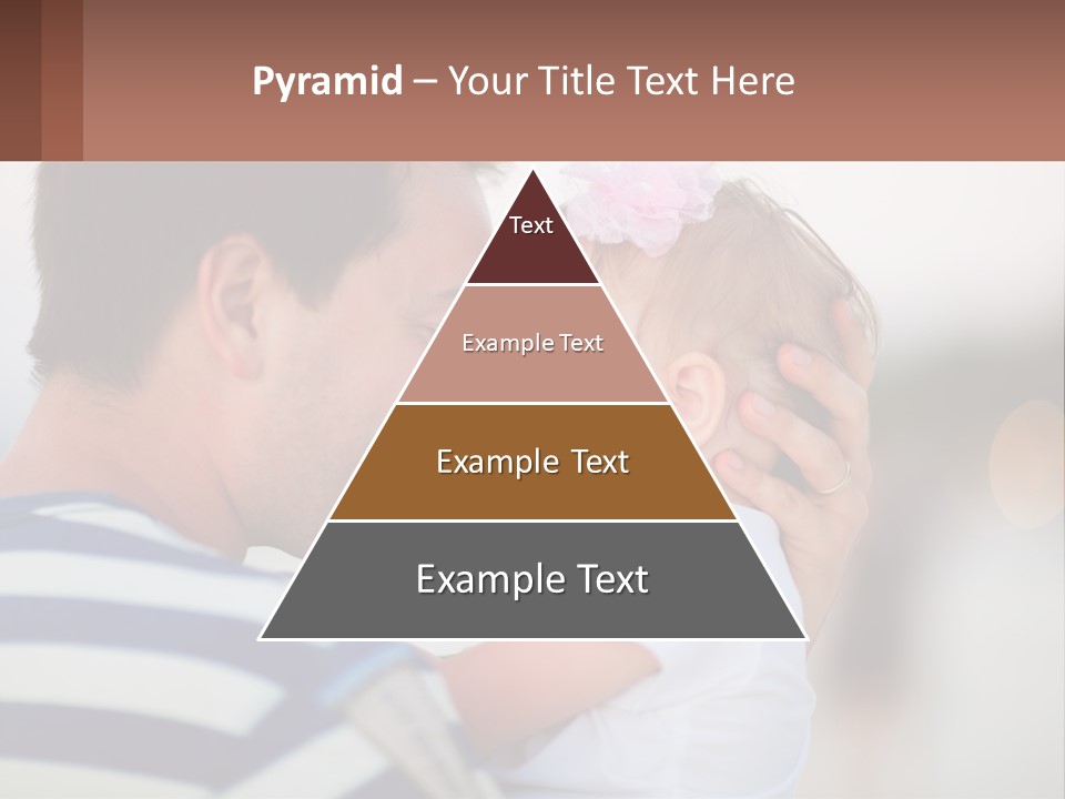 A Man Holding A Baby In His Arms PowerPoint Template