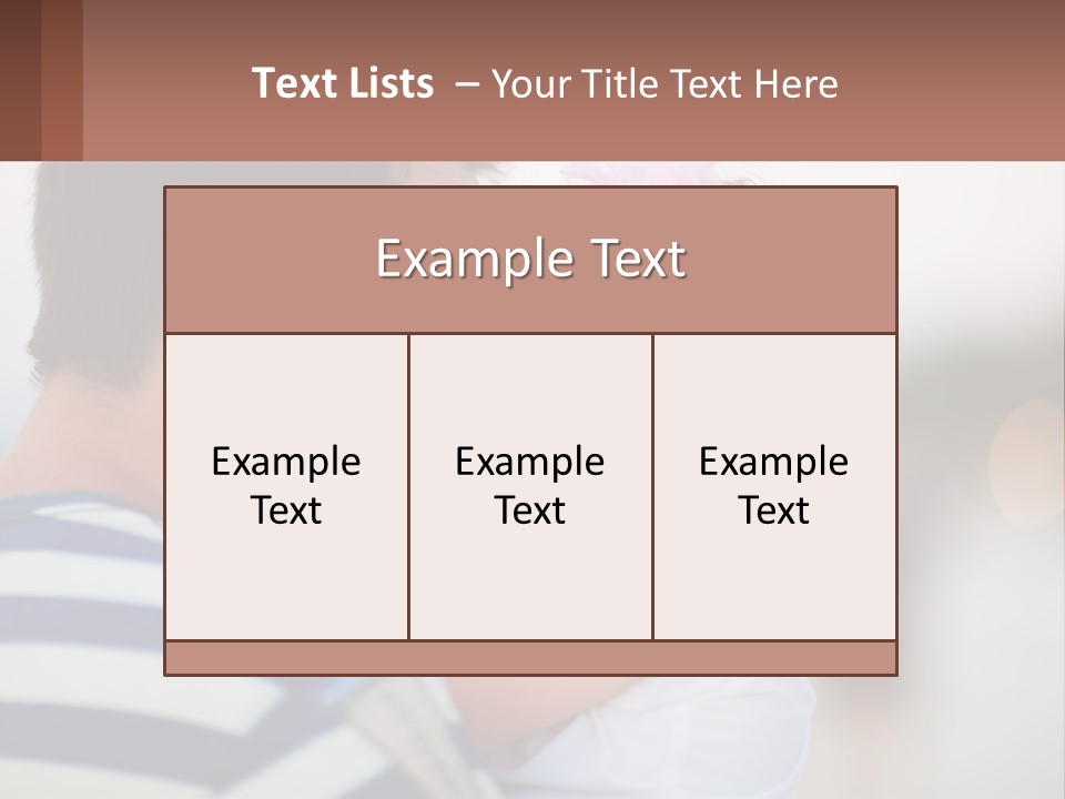 A Man Holding A Baby In His Arms PowerPoint Template