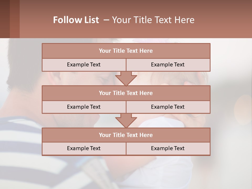 A Man Holding A Baby In His Arms PowerPoint Template