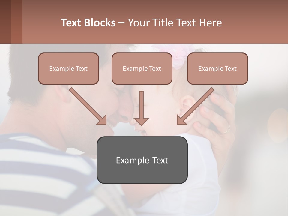 A Man Holding A Baby In His Arms PowerPoint Template