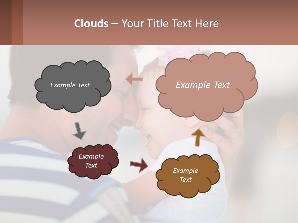 A Man Holding A Baby In His Arms PowerPoint Template