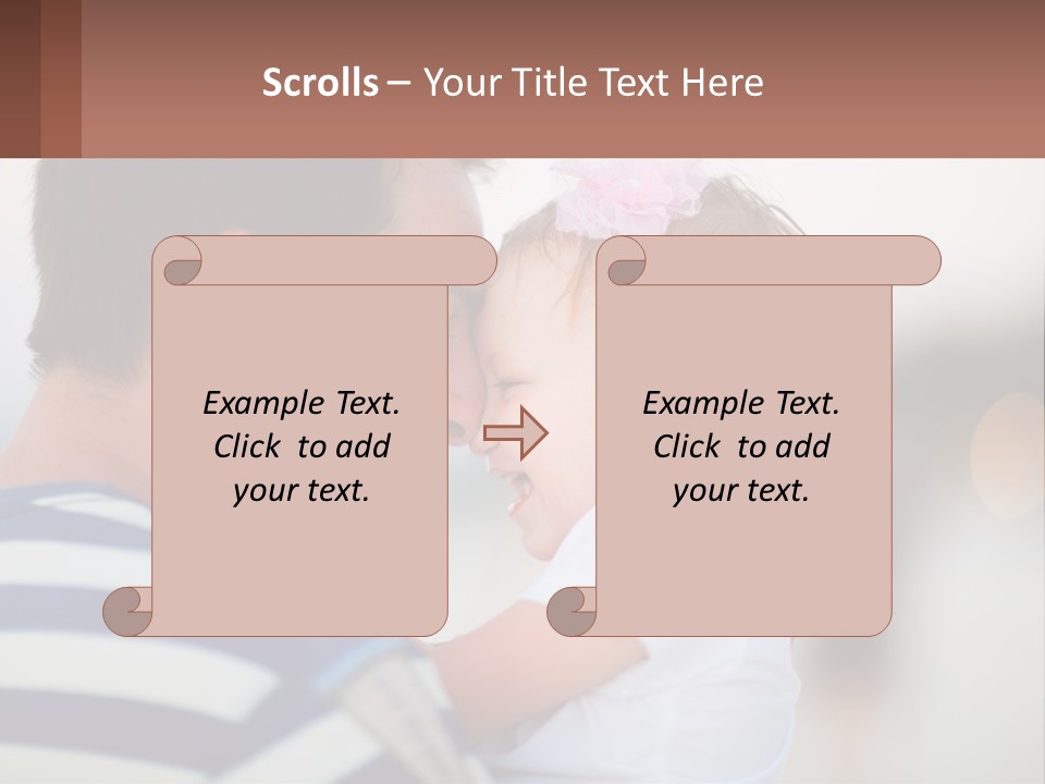 A Man Holding A Baby In His Arms PowerPoint Template