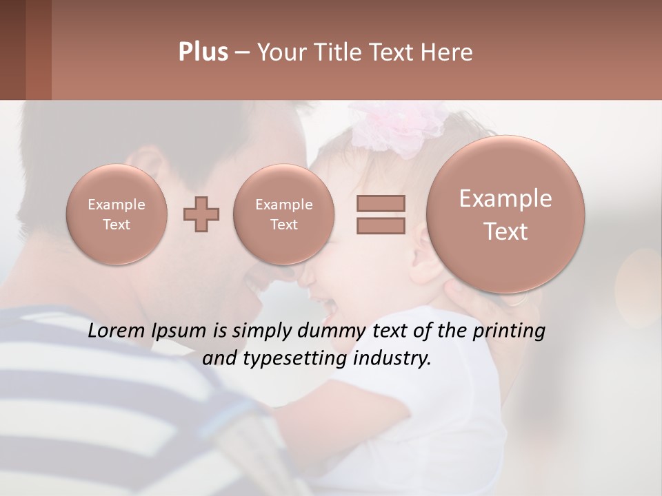 A Man Holding A Baby In His Arms PowerPoint Template