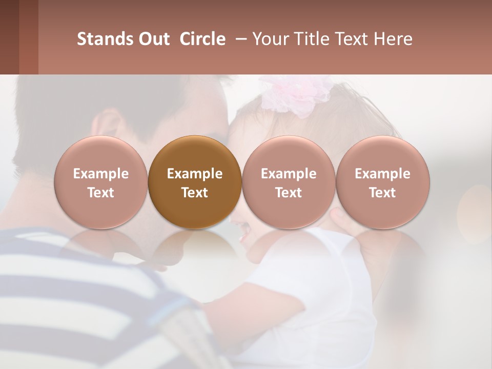 A Man Holding A Baby In His Arms PowerPoint Template