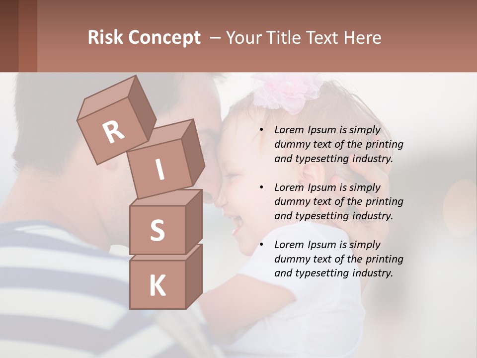 A Man Holding A Baby In His Arms PowerPoint Template