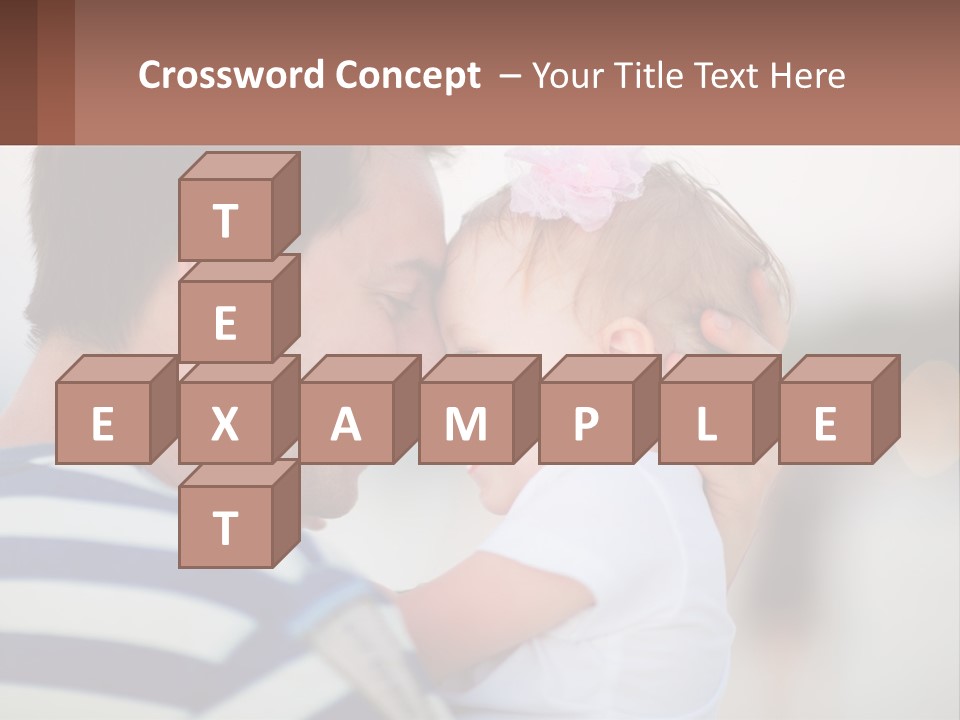 A Man Holding A Baby In His Arms PowerPoint Template