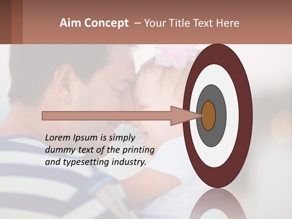 A Man Holding A Baby In His Arms PowerPoint Template