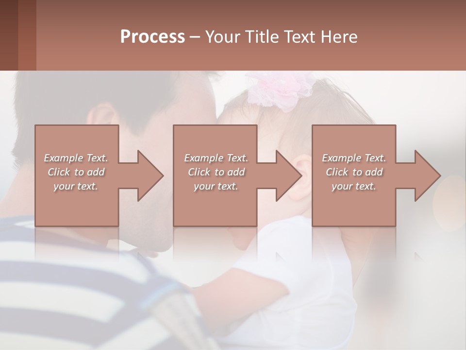 A Man Holding A Baby In His Arms PowerPoint Template